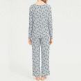 thumbnail image 2 of MLDRA Women’s Pajama Set 2 Piece Lounge Sets Long Sleeve Top and Pants Soft Sleepwear Nightwear Ladies Pjs Fall Winter 2025 Set, 2 of 7