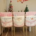 thumbnail image 3 of TUITOONM Pink Kitchen Dining Chair Slipcovers Christmas Chair Covers Decor for Christmas Holiday Festive Home Dinner Table Decorations, 3 of 3