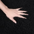 thumbnail image 5 of PiccoCasa Solid Shag Area Rug or Runner Soft and Plush Rug for Home, Black 48" x 62", 5 of 6
