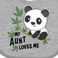 thumbnail image 4 of Inktastic My Aunt Loves Me Cute Panda Boys or Girls Baby Bib, 4 of 4