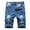 Blue005, variant on LZLER Stretch Jean Shorts for Men Ripped Denim Shorts Black Jeans Shorts