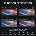 thumbnail image 5 of Large RGB Gaming Mouse Pad Led Glowing Mousepad Non-Slip Rubber Base 13 Light Modes 31.5x11.8 Vibrant Colors Swirling Clouds, 5 of 6