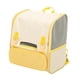 thumbnail image 2 of Mochila para mascotas, mochila para perros, ligera, transpirable, moderna, para salir, bolsa de viaje para gatos, para senderismo, pesca, viajes Amarillo, 2 of 9