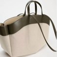 thumbnail image 5 of Bolso de lona de gran capacidad para mujer, nuevo bolso de compras de moda con empalme, bolso de hombro, bolso de mano, 5 of 5