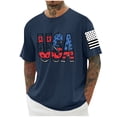 thumbnail image 2 of Guluxicc Mens Independence Day Tops 4th of July Tee Shirts Regular Fit Summer Patriotic Graphic Shirts, 2 of 6