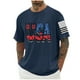 thumbnail image 1 of Tops para hombre, blusas y camisas de cuello redondo y manga corta para hombre, blusas casuales de cuello redondo con estampado de moda para hombre, blusas de cuello redondo y manga corta, camisas par, 1 of 5