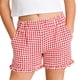 thumbnail image 1 of Niños Shorts Niñas Casual Sólido Bolsillo de Verano Ajustable de Cintura Frill Shorts para Niños Grandes, 1 of 8