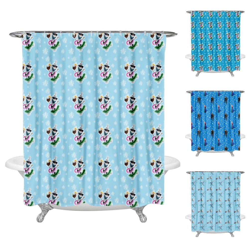 Frozen Princess Shower Curtain, Bathroom Bathtubs Decor Winter Shower