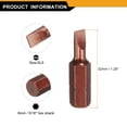 thumbnail image 2 of Uxcell 3pcs SL5 Magnetic Slotted Screwdriver Bit 5/16" Hex Shank 32mm Length S2, Red, 2 of 6