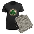 thumbnail image 5 of CafePress - Shamrock And Celtic Knots Pajamas - Women's Short Sleeve Print T-Shirt and Pants Dark Cotton Pajama Set, 5 of 7
