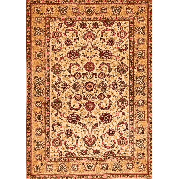 Ahgly Company Indoor Rectangle Persian Orange Traditional Area Rugs, 3' x 5'