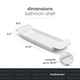 thumbnail image 5 of Bandeja de baño Madesmart expandible para bañeras de plástico, color blanco, 5 of 5