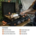 thumbnail image 6 of Blackstone Adventure Ready 17" Tabletop Propane Griddle with Range Top, 6 of 17