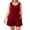 Red, variant on Women's Plus Size Jumpsuits Casual Sleeveless Short Overalls Pleated Front Rompers Summer Loose Fit One Piece Outfits with Pockets