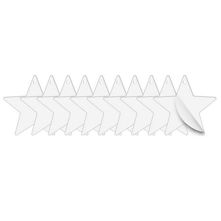 

Kmxyo 10Pcs Christmas Pendant Festive Decor Mini Transparent Acrylic DIY Xmas Tree Pendant for Home
