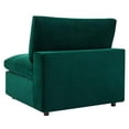 thumbnail image 6 of Sofa Middle Chair, Velvet, Green, Modern Contemporary Urban Design, Living Lounge Room Hotel Lobby Hospitality, 6 of 8