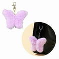 thumbnail image 6 of Mini Cute Plush Butterfly Charm Keychain Soft Stuffed Ornament Keyring Lovely Pendants for Purse Bag Backpack Handbag, 6 of 10