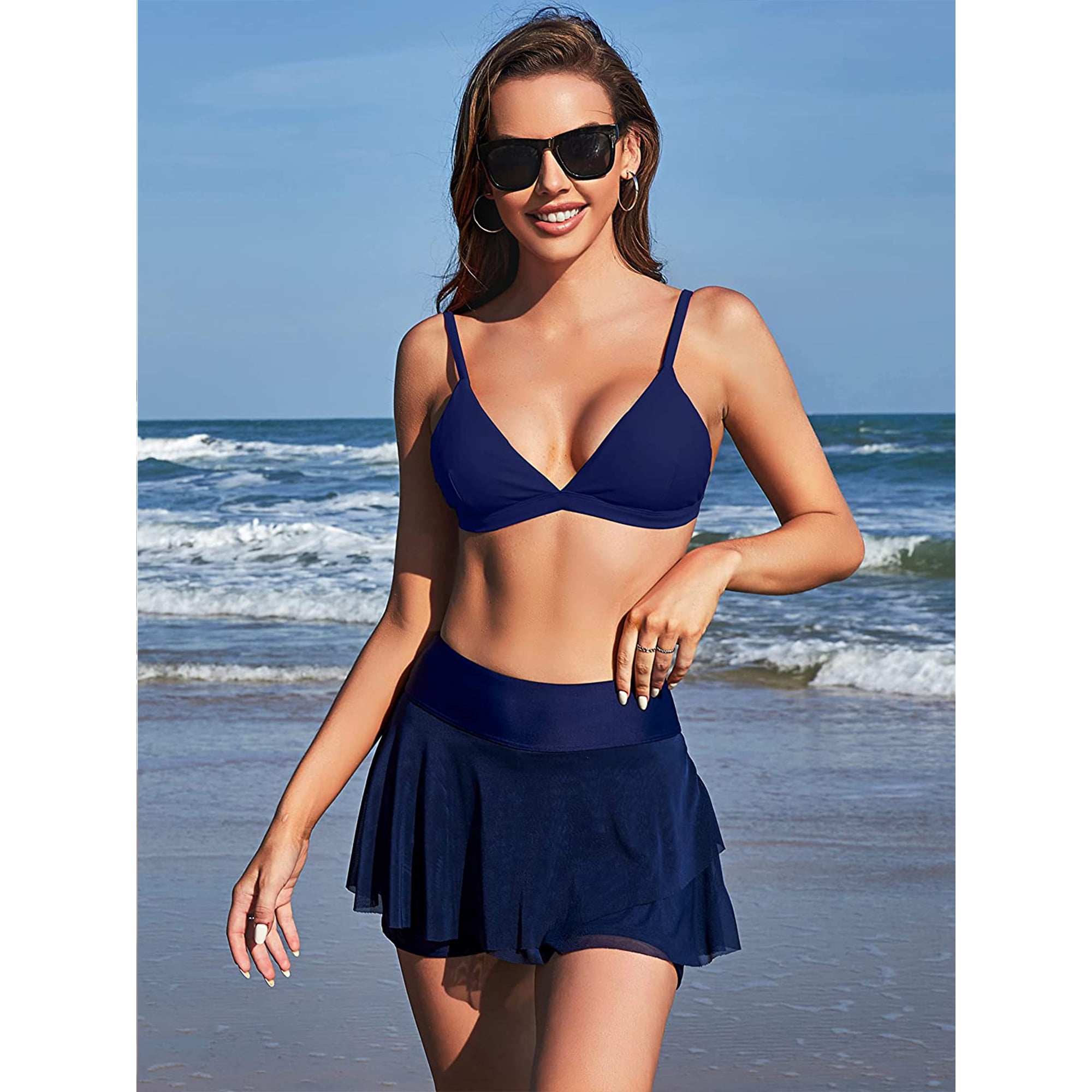 Swim skirt with built in shorts deals