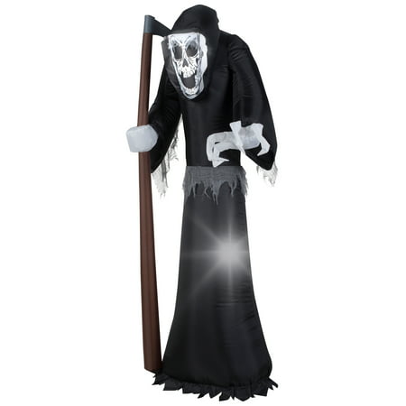 National Tree Company 6 ft. Inflatable Giant Grim Reaper
