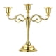 thumbnail image 2 of Candelabro de tres brazos de estilo europeo para decoración de bodas y cenas dorado, 2 of 6