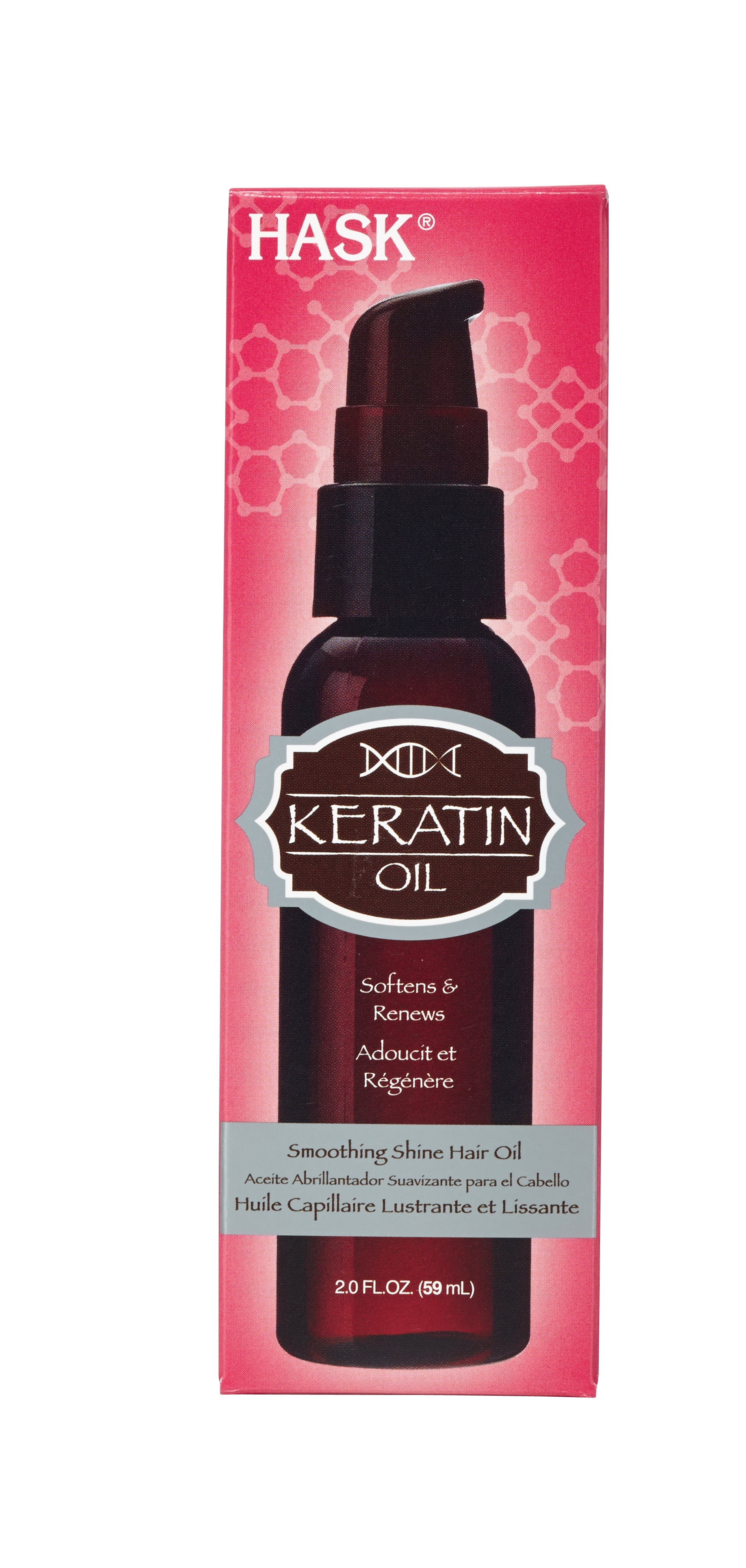 HASK Keratin Protein Smoothing Shine Oil, 2oz.