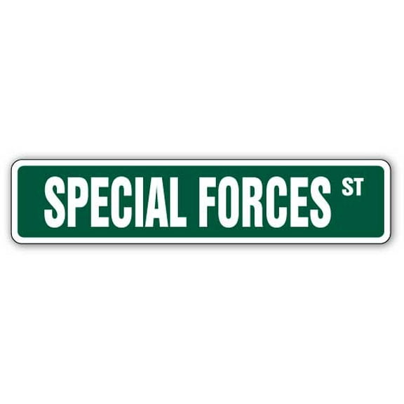 SPECIAL FORCES Street Sign officer soldier operation | Indoor/Outdoor |  18" Wide