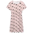 thumbnail image 3 of Eye Cartoon Eyelashes Dress Summer Street Style Dresses Female Short Sleeve Printed Sundress, 3 of 7