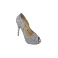 thumbnail image 1 of SANDALIAS TACONES VESTIR DAMA MUJER LEON PLATA TEXTIL PIKE 18900 LEON 18900, 1 of 3