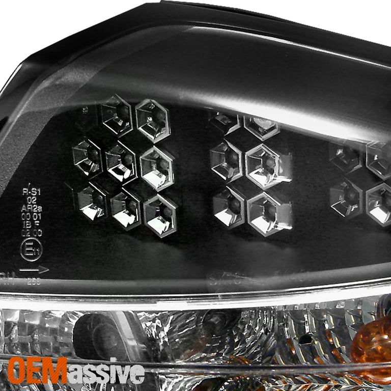 AKKON - For Audi 02-05 A4 04-05 S4 Sedab Black Bezel Projector Headlight+  Black LED Tail Lights Left+Right Lamps Combo