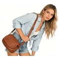 thumbnail image 4 of Karla Hanson Charlotte Sac Bandoulière Compact pour Femmes Prélavé, 4 of 4