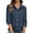 B-Navy, variant on Luwomo Long Sleeve Shirt for Women Button Down Solid Color Lapel Design Elegant Lady Clothes