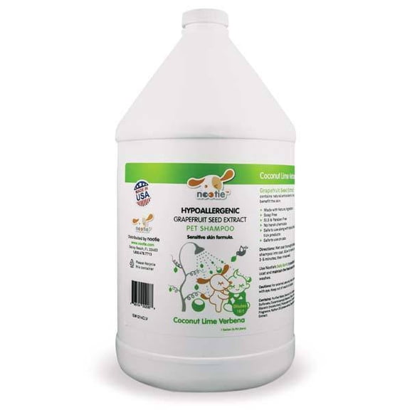 Nourishing Gentle Dog Grooming Shampoo For Sensitive Skin Coconut and Lime Scent(One Gallon)