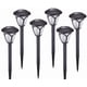 thumbnail image 1 of Luz LED impermeable para césped al aire libre Luz solar para jardín Luz solar blanca cálida Columna decorativa Iluminación exterior Villa Lawn [Clase de eficiencia energética A] 6pcs JAMW Sencillez, 1 of 4