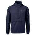 thumbnail image 2 of Men's Cutter & Buck Navy Seattle Mariners Charter Eco Recycled Anorak Half-Zip Hoodie Jacket, 2 of 3