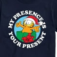 thumbnail image 3 of Garfield - My Presence Is Your Present Christmas - Men's Short Sleeve Graphic T-Shirt, 3 of 5