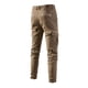 thumbnail image 4 of Pantalones largos de moda para hombre, casuales, de color puro, para exteriores, con cremallera y bolsillo, pantalones deportivos para hombre, 4 of 4