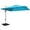 bleu, variante sur Gymax Parasol de Patio Suspendu Déporté Carré de 10 Pi avec Base, Inclinaison à 360 Degrés, Rouge Brique
