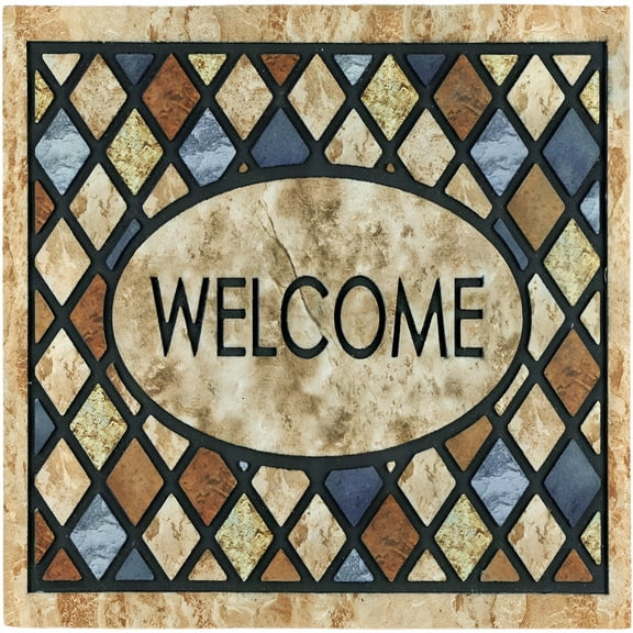 RLESO Door Mat Welcome Mat 24 X 36 Inch Front Door Mat Outdoors for Home Entrance Outdoors Mat for Outside Entry Way Doormat Entry Rugs,Heavy Duty Non Slip Rubber Back Low Profile,Dragonfly