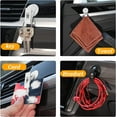 thumbnail image 2 of yeuweold Pieces Car Suction Cup Clips Card Clip, Car Suction Cup Clip for Car Ticket Holder, Windshield Suction Cup Clip Ticket Holder, for Car Windows, Office (White), 2 of 4