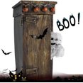 thumbnail image 2 of Outhouse Mummy Animated Decor, Outhouse Mummy Toilet Halloween Ornaments, Funny Farting Mummy Outhouse Indoor Halloween Decorations, 2 of 7