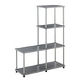 thumbnail image 3 of Convenience Concepts Designs2Go 4 Tier L Bookshelf, Gray, 3 of 5