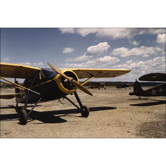 24"x36" Gallery Poster, Fairchild 24W-41A Civil Air Patrol, Bar Harbor, Maine 1943