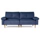 thumbnail image 3 of Sofá Cama Makora Yarvis Azul Lino 3 Posiciones con Soft Foam Reclinable, 3 of 8