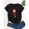 thumbnail image 2 of Witchy Chic Tee - Soft, Stretchy, and Comfortable Knit Cotton Blend, Crew Neck, Medium Stretch, All-Season Wear, Vibrant Halloween Graphic, Casual Fashion for Women, Casual Sporty Tee, Summer Gifts, 2 of 6