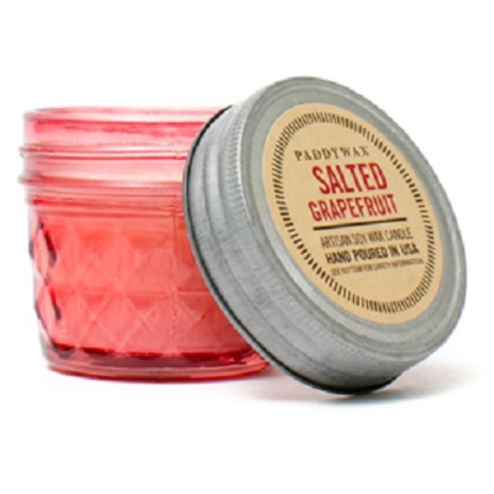 Paddywax Fresh Salted Grapefruit Soy Wax Scented Candle in Decorative Relish Jar 3 oz Walmart