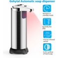thumbnail image 2 of Soap Dispenser Automatic Soap Dispenser, Touchless Soap Dispenser with Infrared Sensor, Waterproof Wall Mounted Automatic Soap Dispenser, Stainless, for Office Hotel Rest, 2 of 5