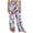 #6, variant on XUNKUSGA Wide Leg Pants Woman Fashion Boho Floral Womens Beach Pants Lightweight Casual Elastic High Waisted Palazzo Pants for Women with Pocket,Brown,S
