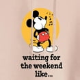 thumbnail image 3 of Disney - Mickey & Friends - Waiting for the Weekend Like - Whistling Music - Juniors Cropped Pullover Hoodie, 3 of 5