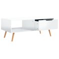 thumbnail image 3 of vidaXL Coffee Table High Gloss White 100x49.5x43 cm Engineered Wood, 3 of 4