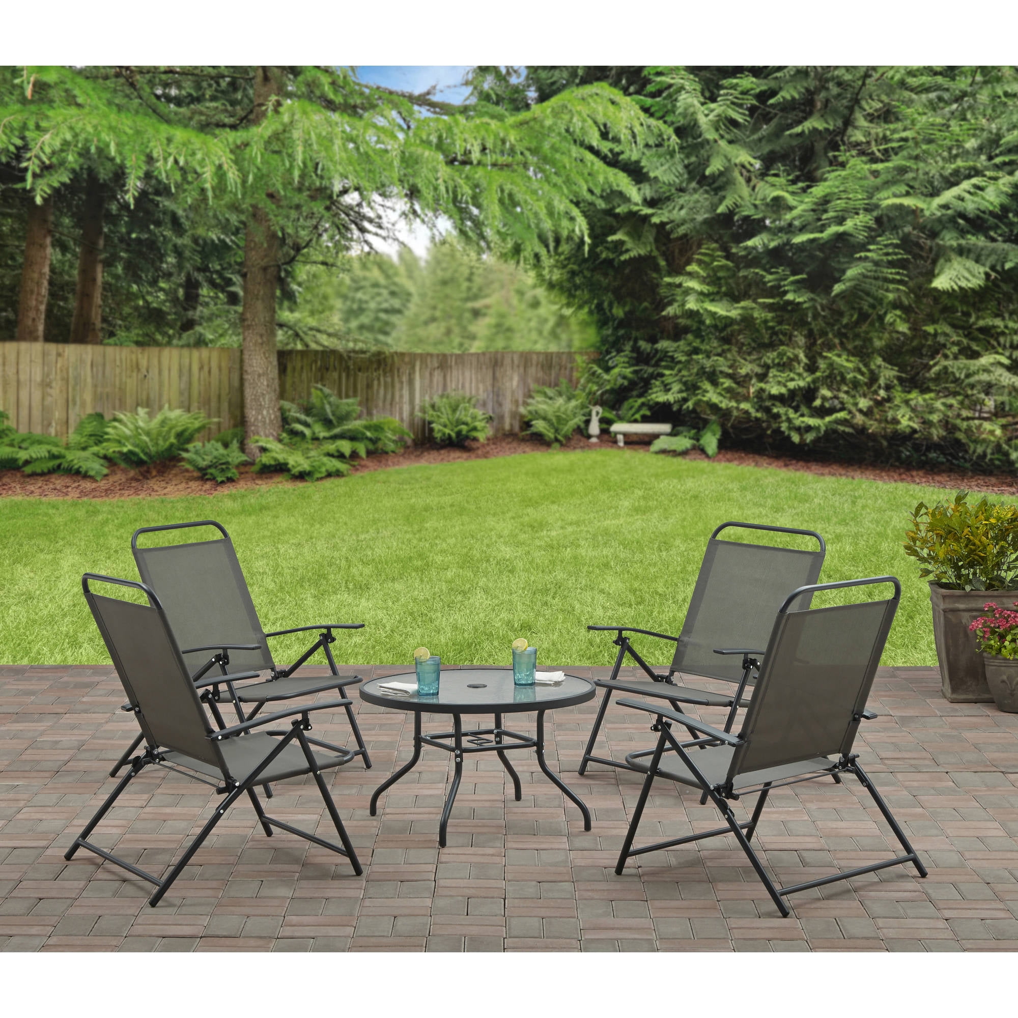 Westfield Outdoor S13S998B Four Seasons Courtyard, Folding Sling Chair, Turquoise Blue